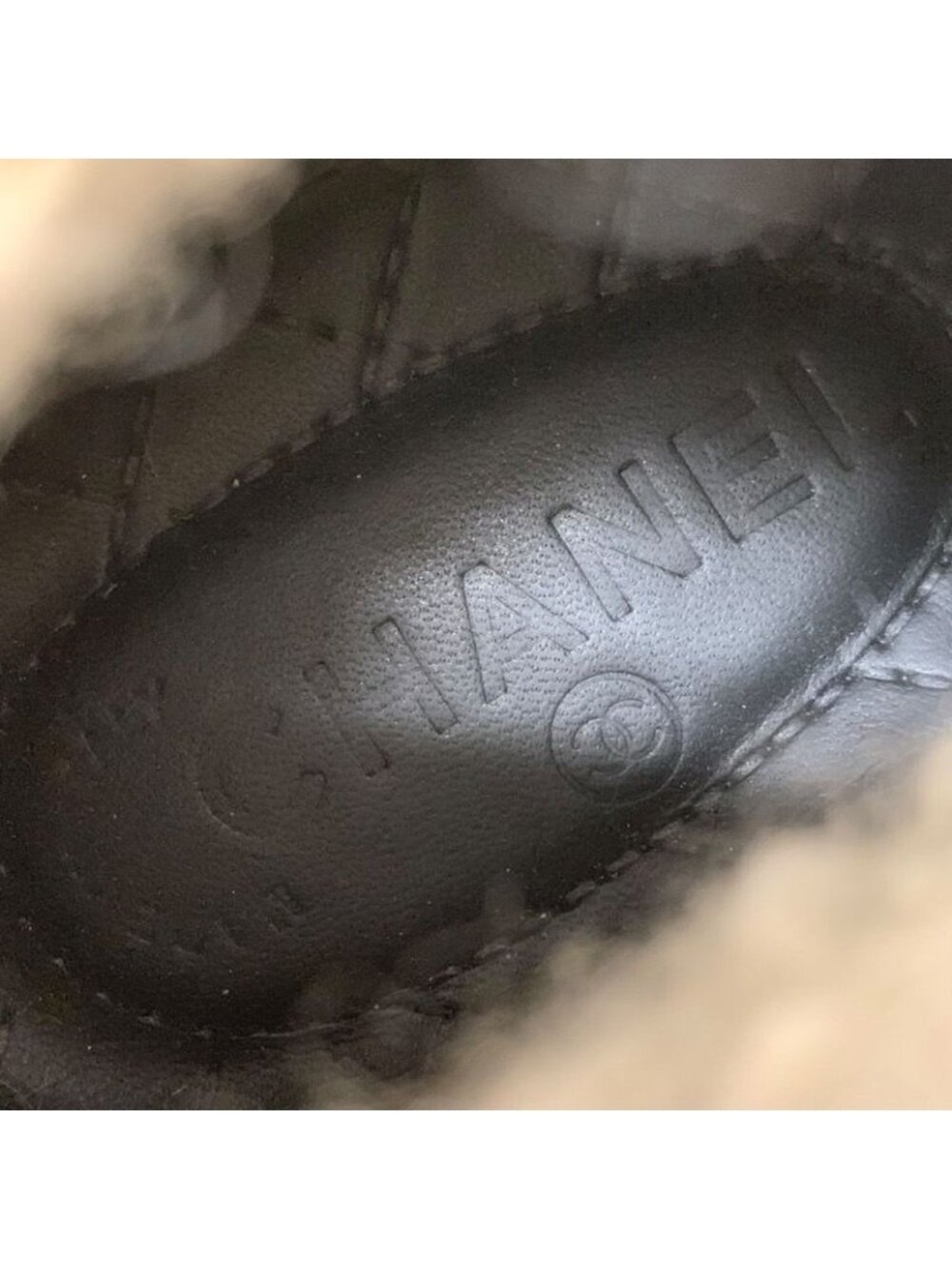 Chanel Sneakers Shoes Suede Leather Brown White High Cut Coco Mark - Picture 7 of 9